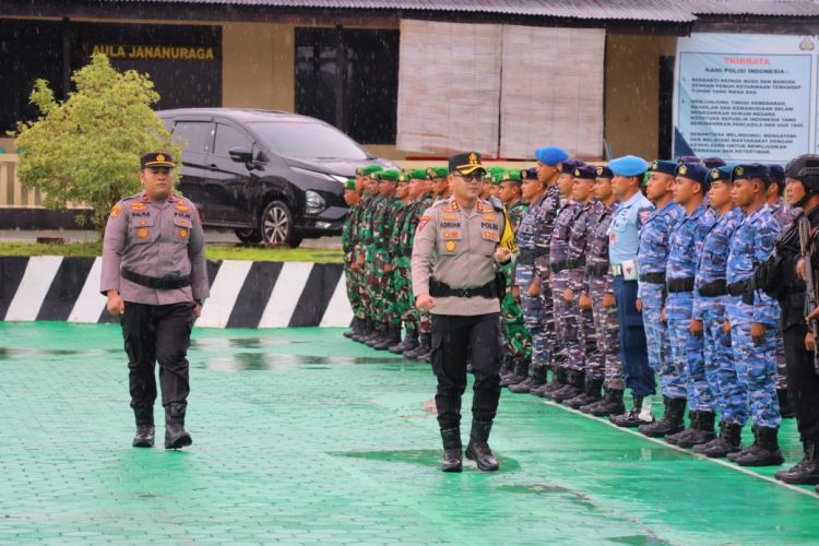 Polres Tual Gelar Apel Operasi Lilin Salawaku 2024