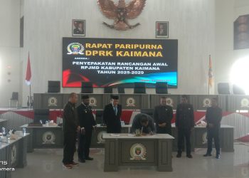 Pemda Dan DPRK Kaimana Tetapkan Ranwal RPJMD 2025-2029
