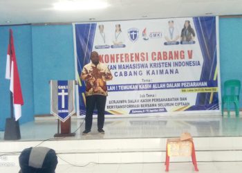 Hadiri Konfercab GMKI Kaimana; Isak Waryensi bangkitkan Motifasi pemuda