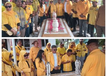 DPD Golkar Kota Tual dan Malra Rayakan HUT ke-61 dengan Ziarah ke makam Sesepu Golkar