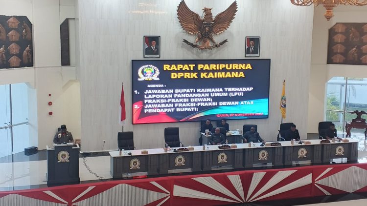 Wabup Isak Waryensi Apresiasi LPU fraksi-fraksi dewan DPRK Kaimana