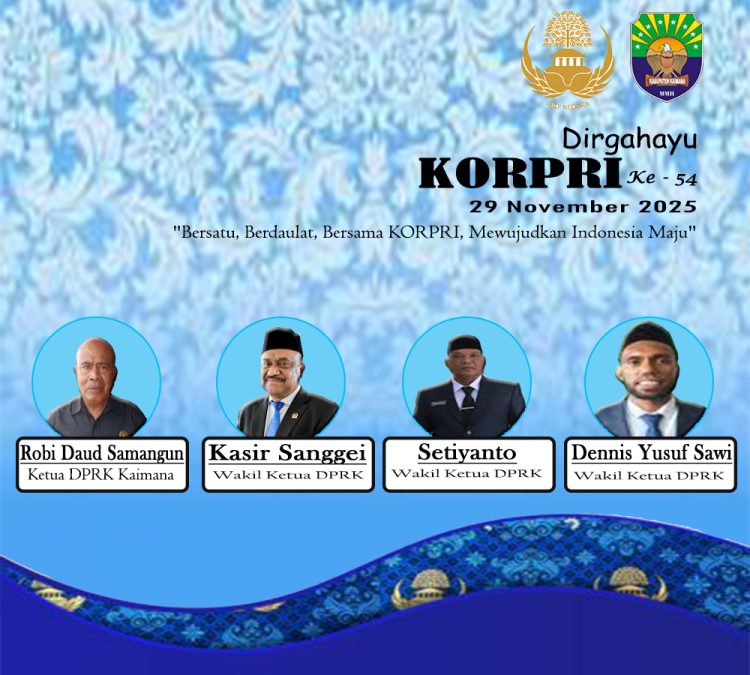 DPRK KAIMANA MENGUCAPKAN DIRGAHAYU KORPRI KE 54