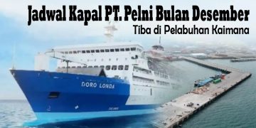 Jadwal Kapal Penumpang PT. PELNI Bulan Desember di Pelabuhan Kaimana