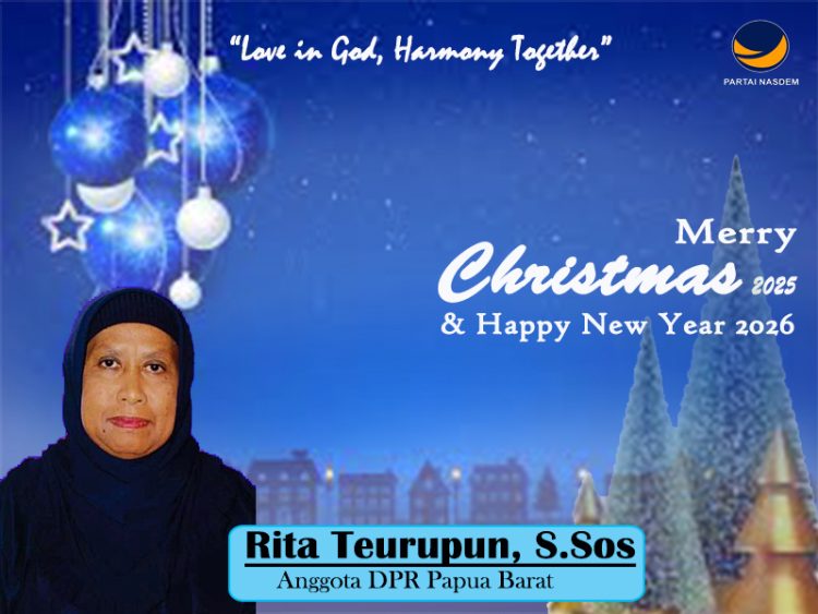 RITA TEURUPUN MENGUCAPKAN SELAMAT NATAL 2025 & TAHUN BARU 2026