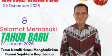 Sekertaris Daerah KKT Mengucapkan selamat Natal dan Tahun Baru