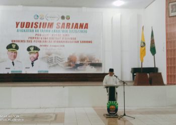 Pesan bupati Hasan untuk 24 peserta Yudisium dari Universitas pendidikan Sorong