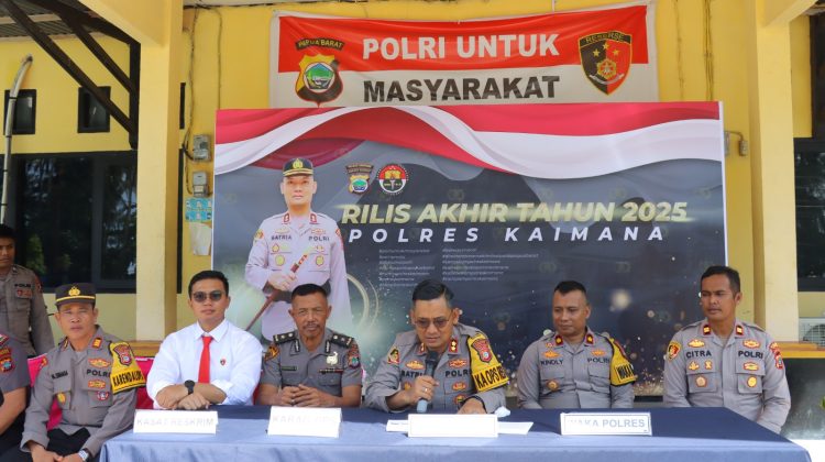 Akhir tahun 2025 polres Kaimana catat turunya angka kriminal
