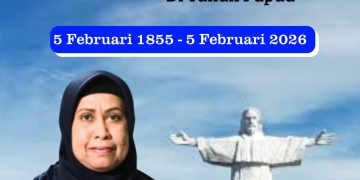 RITA TEURUPUN ANGGOTA DPRD PROPINSI PAPUA BARAT MENGUCAPKAN SELAMAT HARI PEKABAR INJIL DI TANAH PAPUA